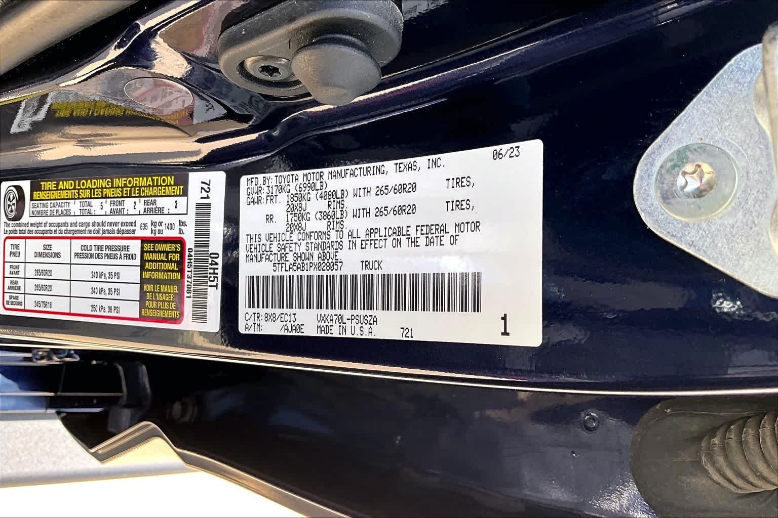 Used 2023 Blueprint Toyota SR5 image 33