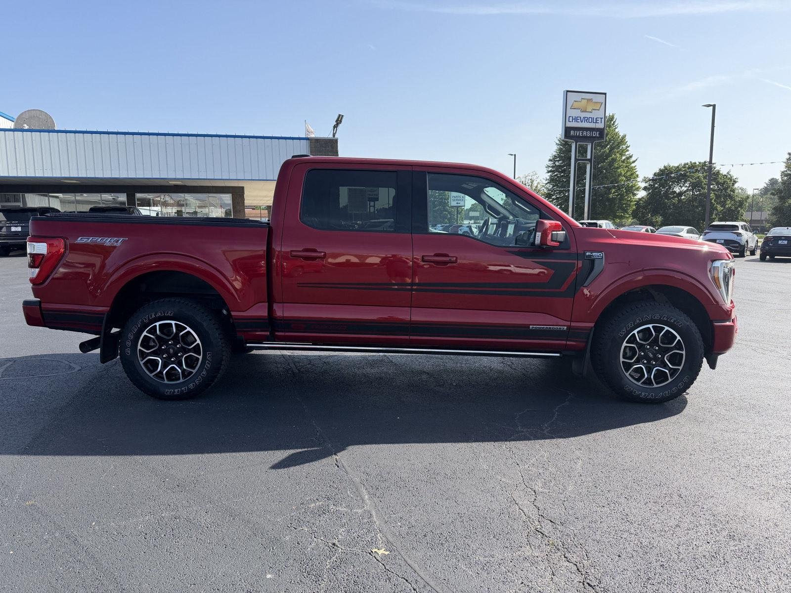 Used 2021 Rapid Red Metallic Tinted Clearcoat Ford LARIAT image 8