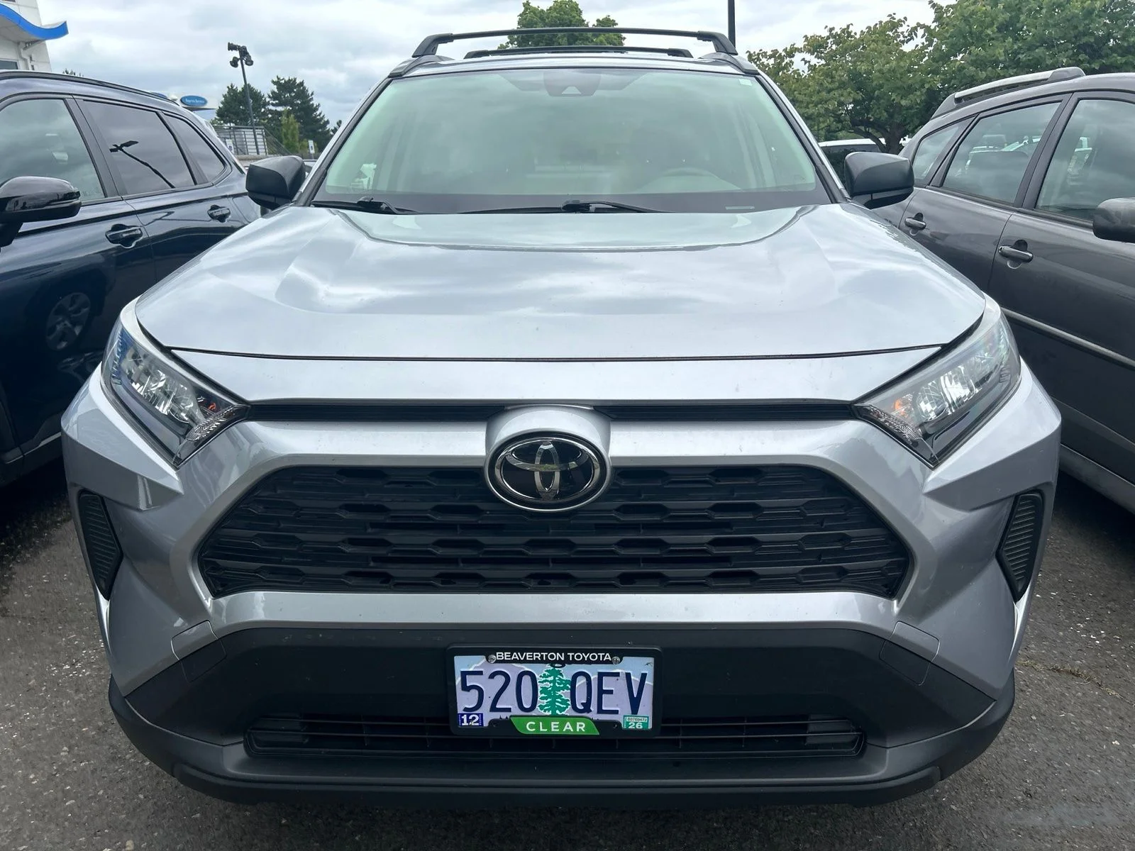Used 2019 Silver Sky Metallic Toyota LE image 2