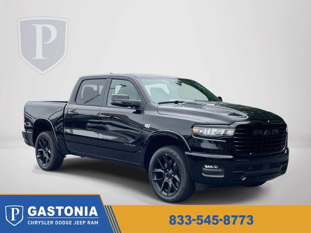New 2026 Diamond Black Crystal Pearl-Coat Exterior Paint RAM Laramie image 1