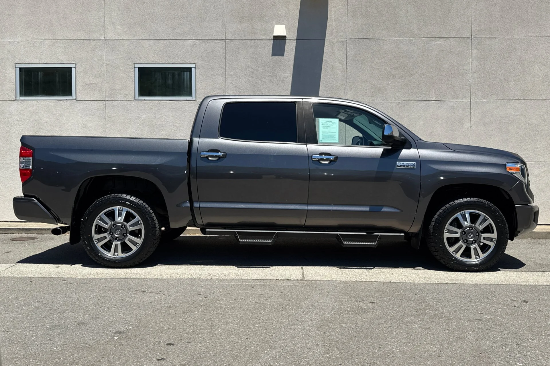 Used 2021 Magnetic Gray Metallic Toyota Platinum CrewMax 5.5