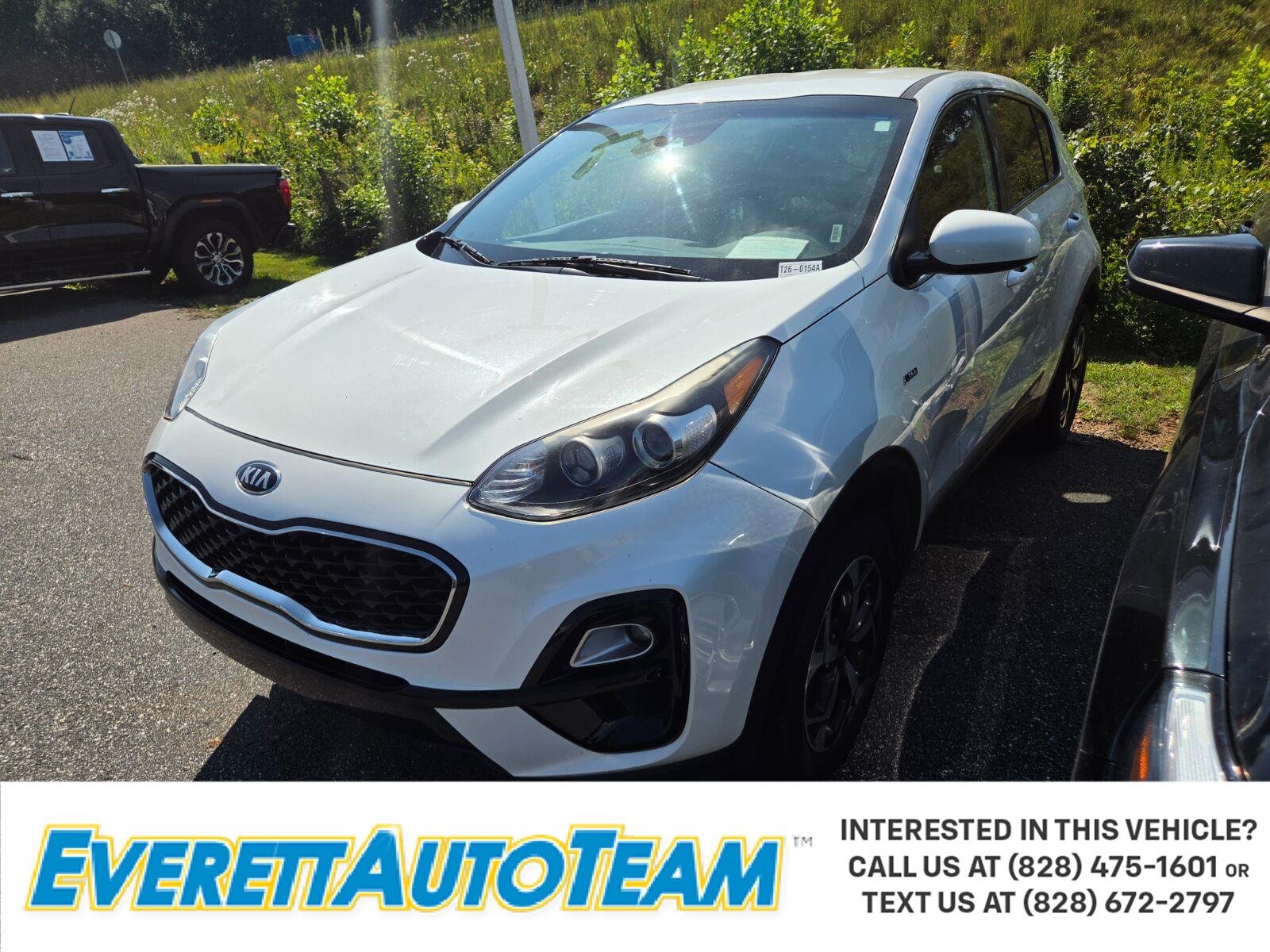 Used 2021 White Kia LX image 1