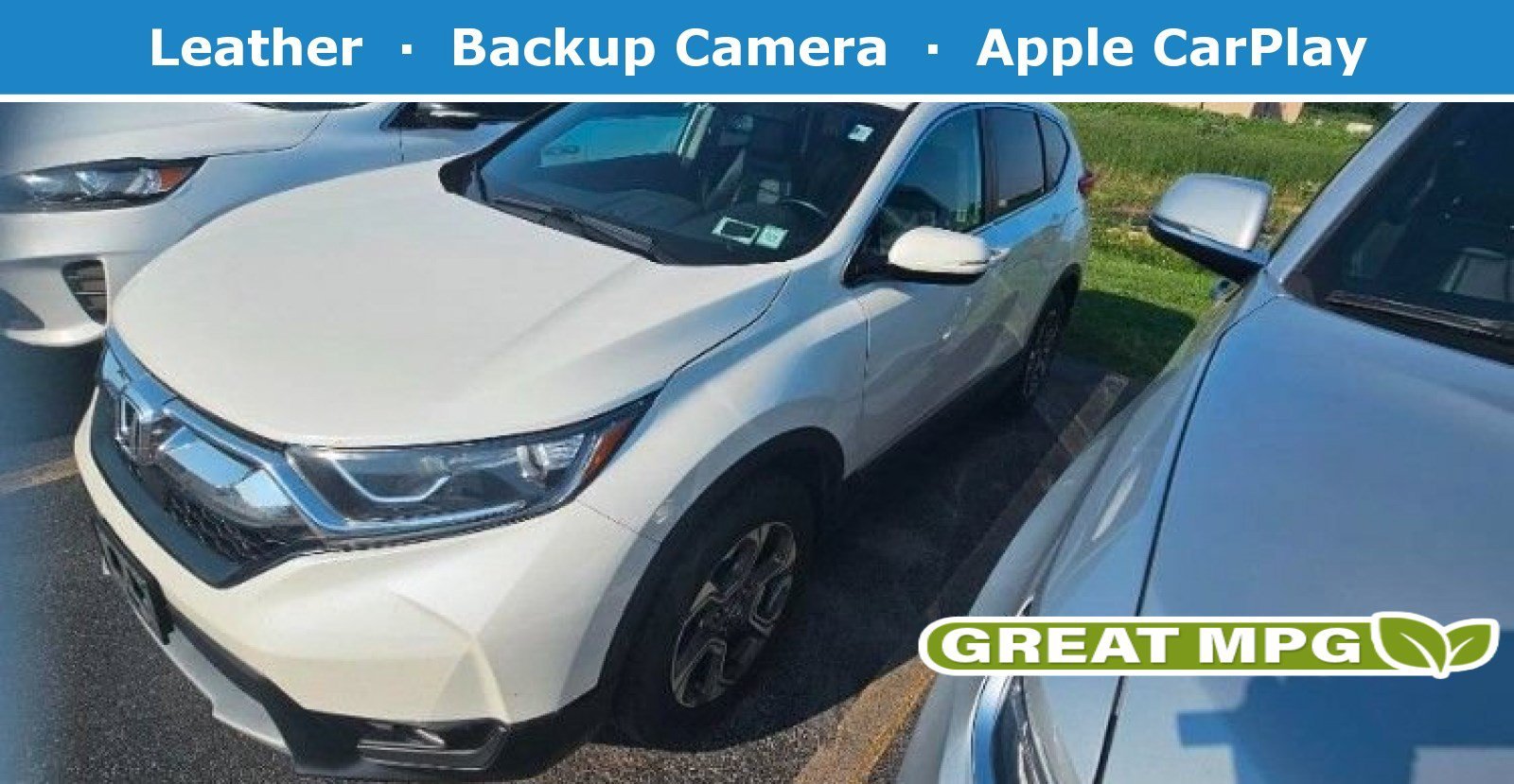 Used 2018 White Diamond Pearl Honda EX-L image 1