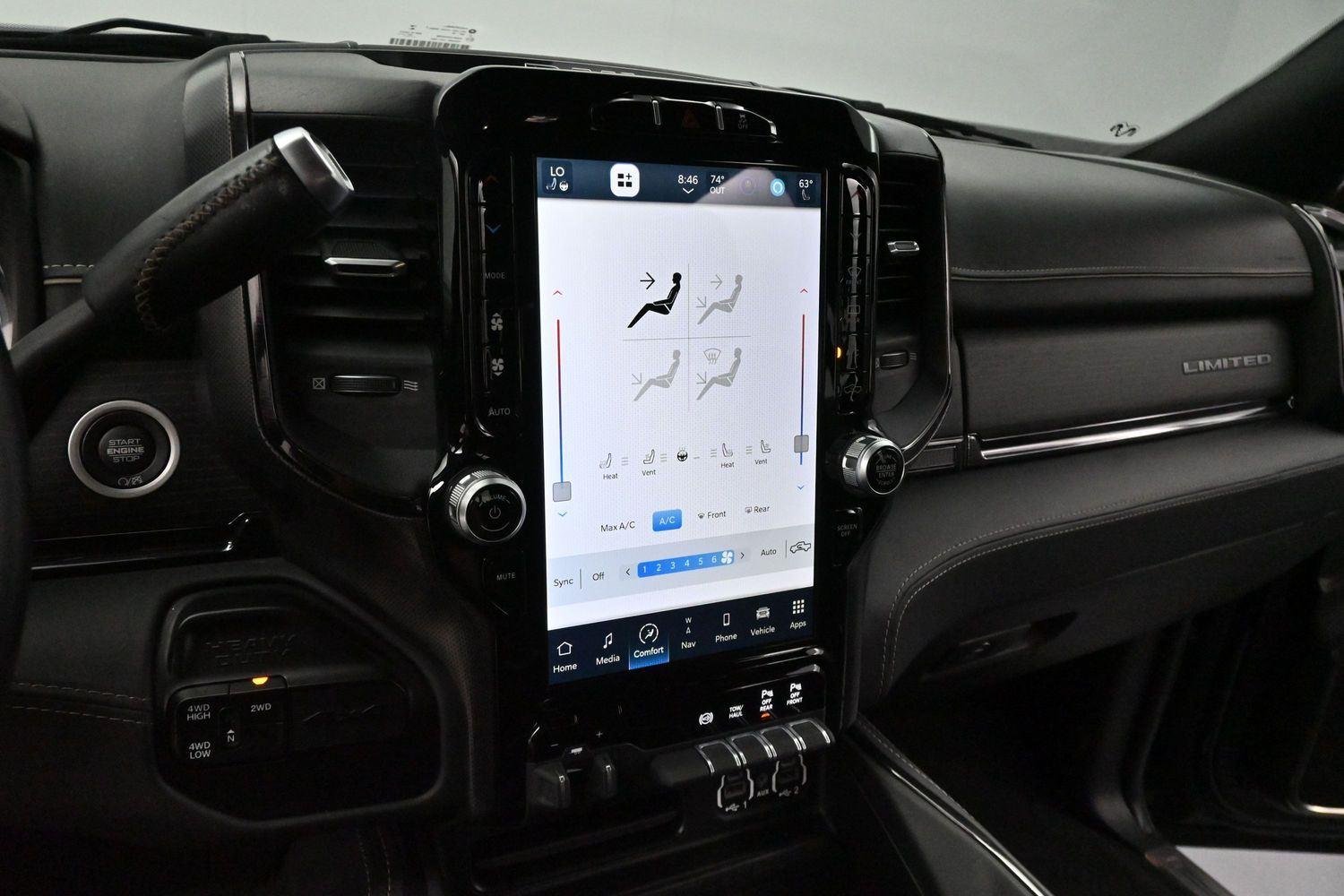 Used 2022 Diamond Black Crystal Pearlcoat Ram Limited image 17