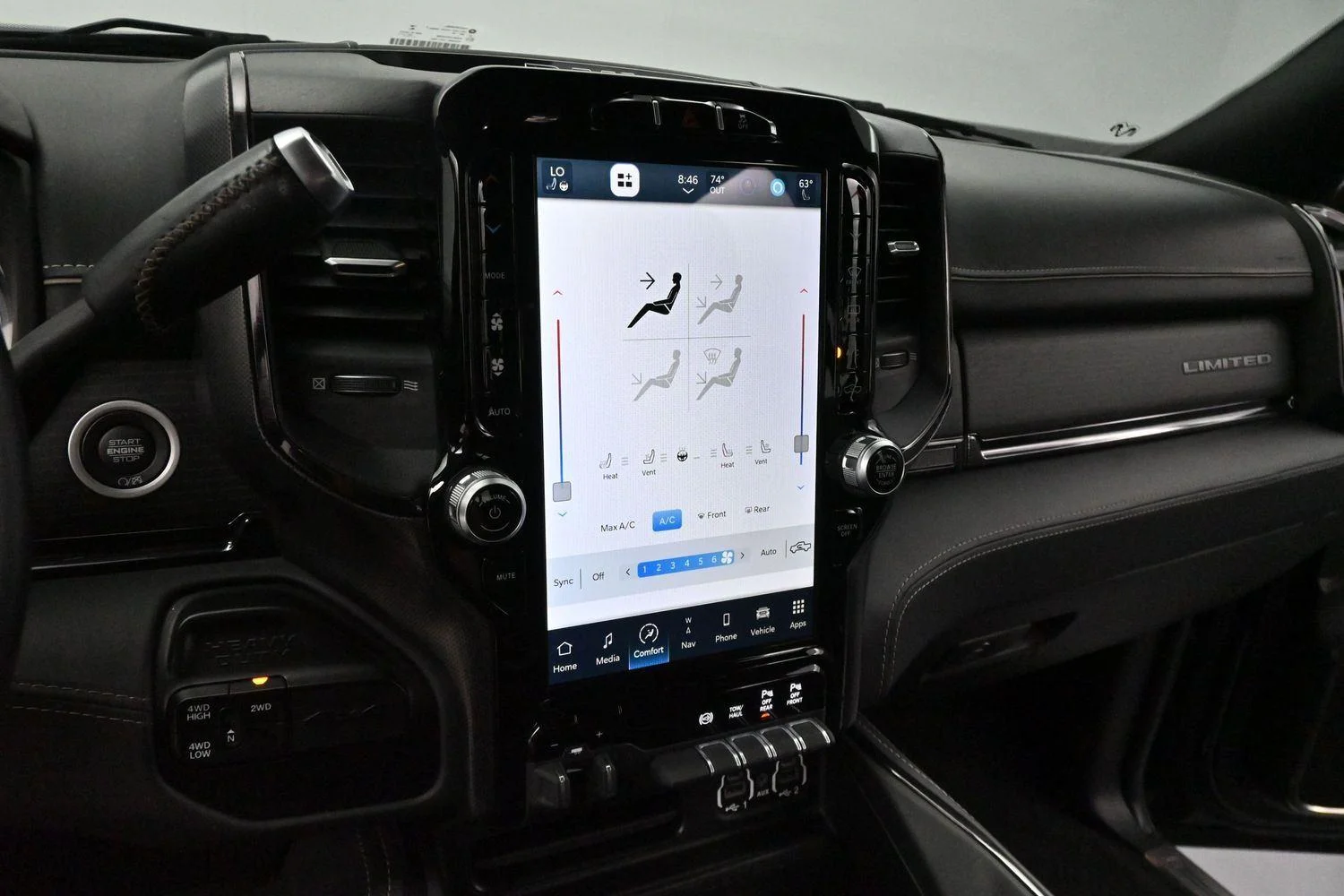 Used 2022 Diamond Black Crystal Pearlcoat Ram Limited image 17