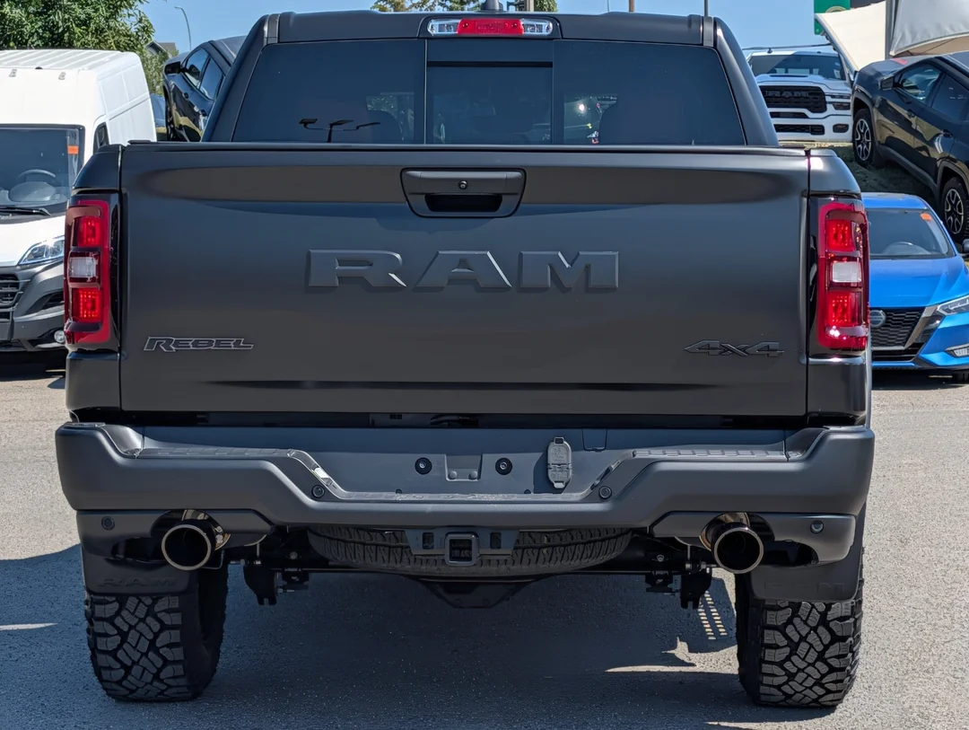 New 2026 Black RAM Rebel - - 5.7L HEMI V8 - Satin Black Wrap - Window Tint - Running Boards, Hard Tonneau Cover - 4x4 image 7