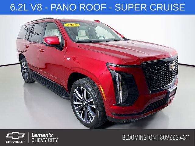 Used 2025 Radiant Red Tintcoat Cadillac Sport image 1