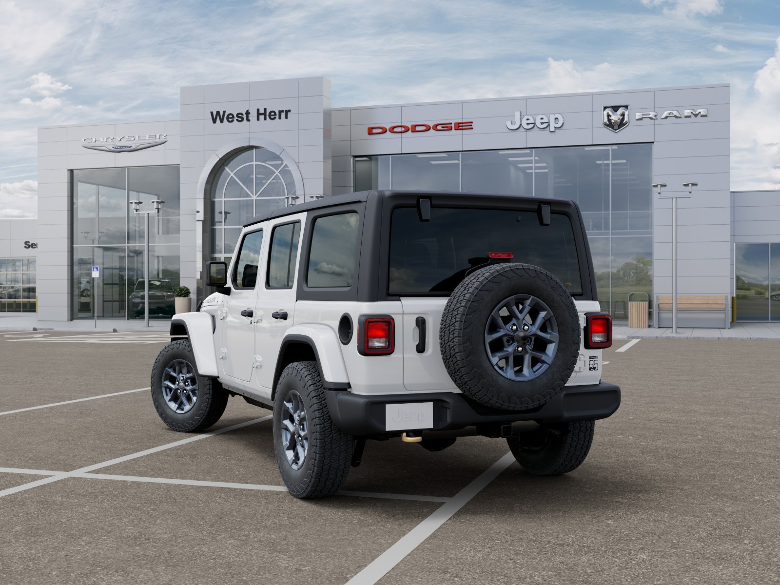 New 2026 Bright White Clear-Coat Exterior Paint Jeep WRANGLER 4-DOOR 85TH ANNIVERSA image 29