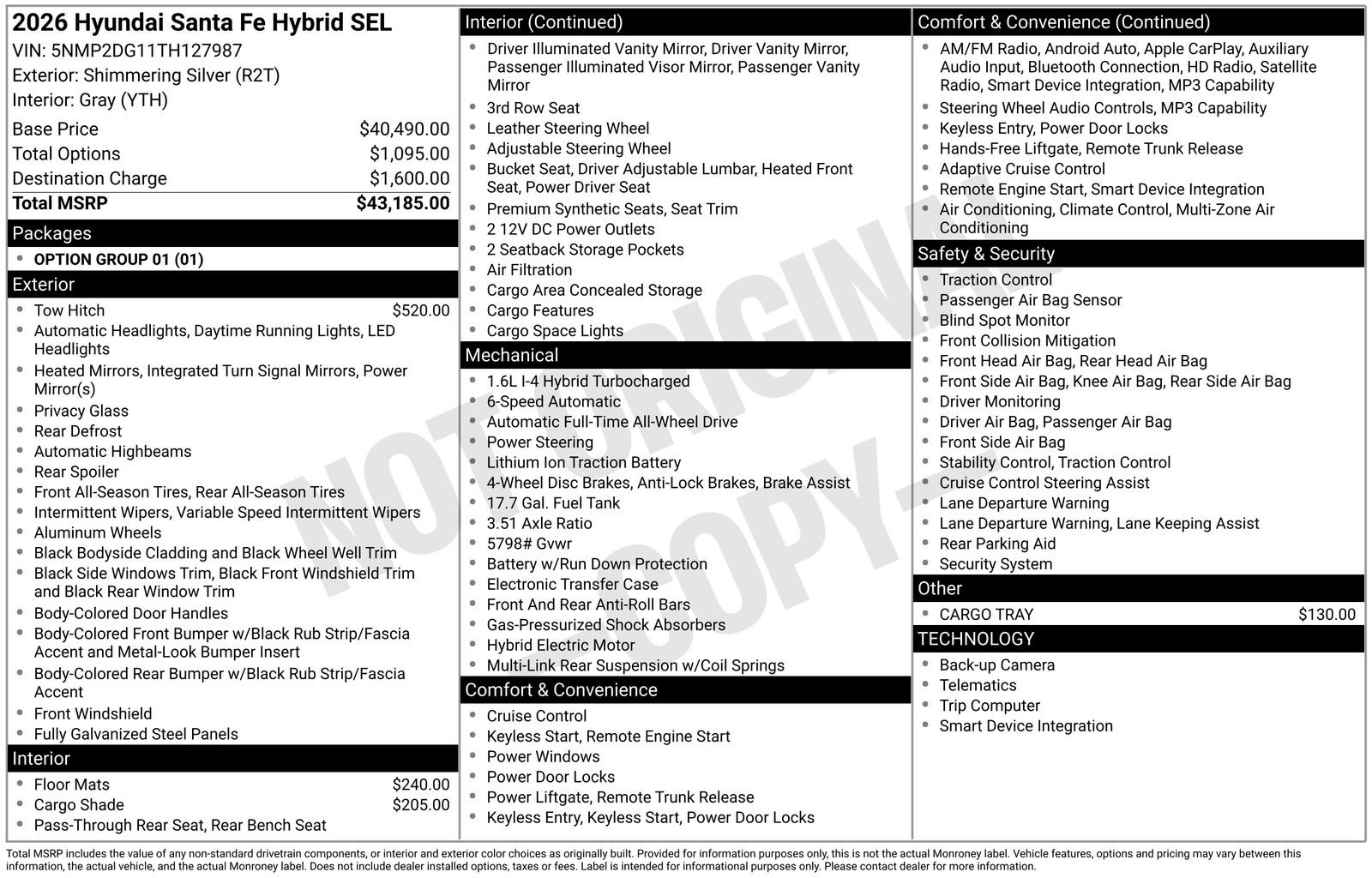 New 2026 Silver Hyundai SEL image 39
