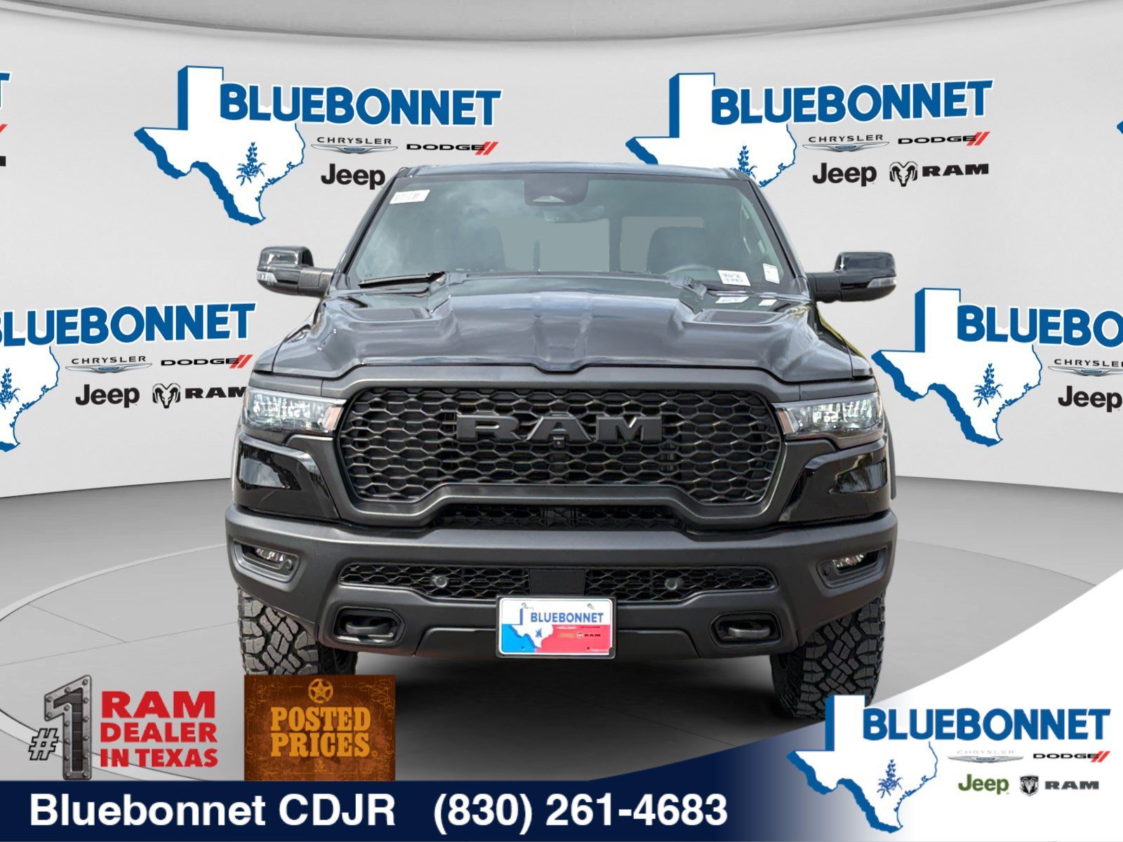 New 2027 Diamond Black Crystal Pearl-Coat Exterior Paint RAM Rebel image 2
