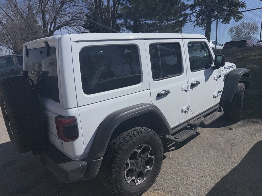 Used 2021 Jeep Wrangler Unlimited Rubicon 4XE with VIN 1C4JJXR63MW782122 for sale in Cedar Rapids, IA