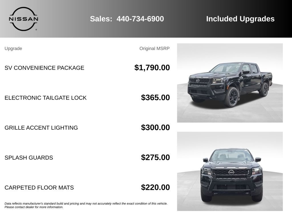 New 2026 Super Black Nissan Crew Cab SV image 7