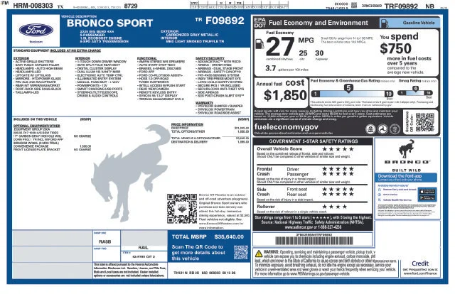 New 2026 Carbonized Gray Metallic Ford Big Bend image 5