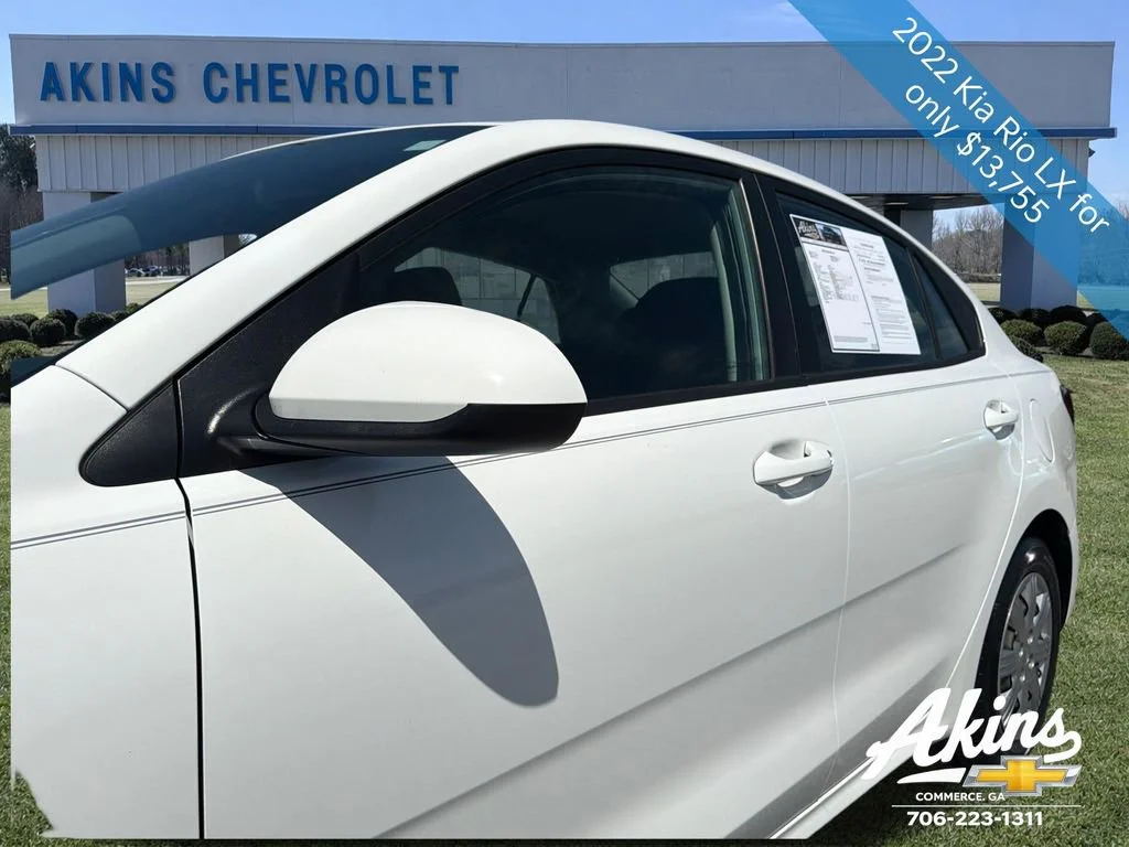 Used 2022 Kia Rio LX with VIN 3KPA24AD8NE434172 for sale in Commerce, GA