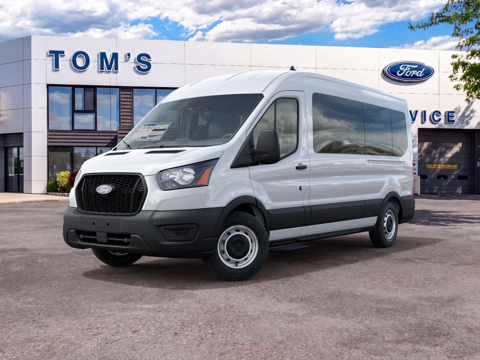 New 2027 Oxford White Ford Passenger Van XL image 2
