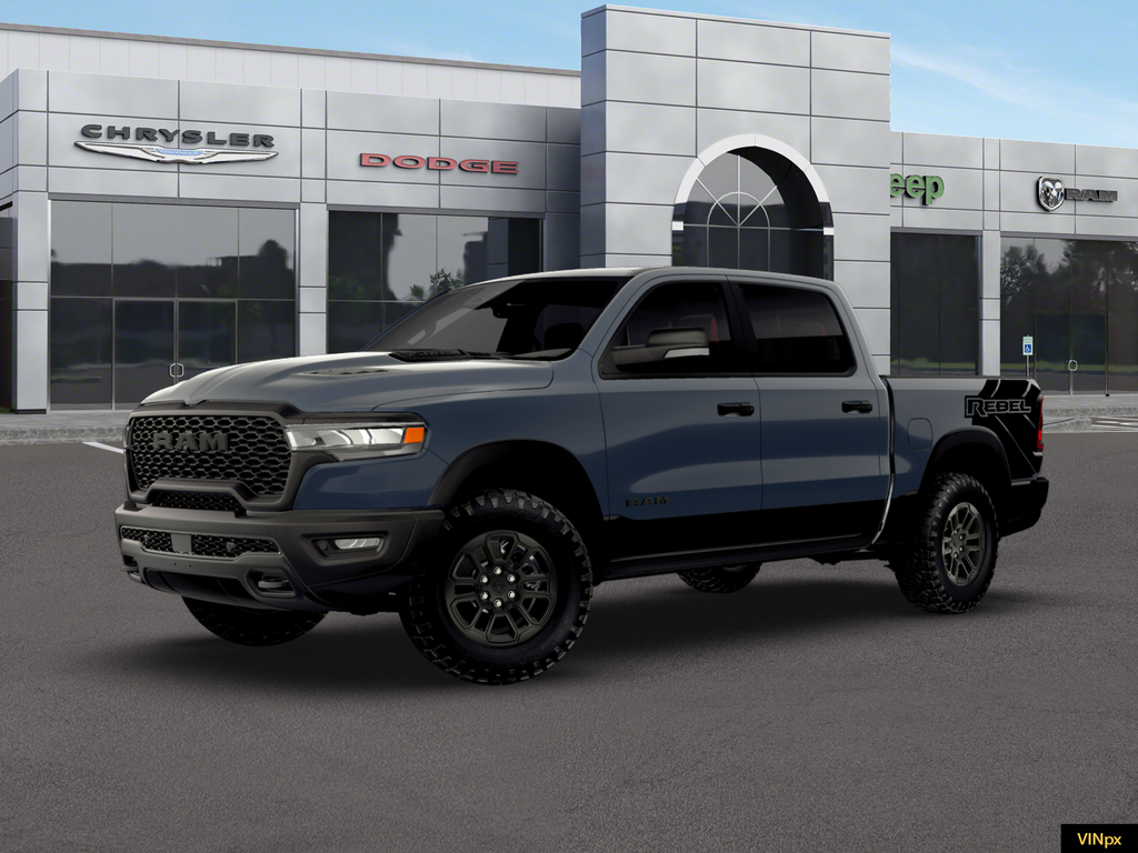 New 2026 Forged Blue Metallic Exterior Paint RAM Rebel image 1