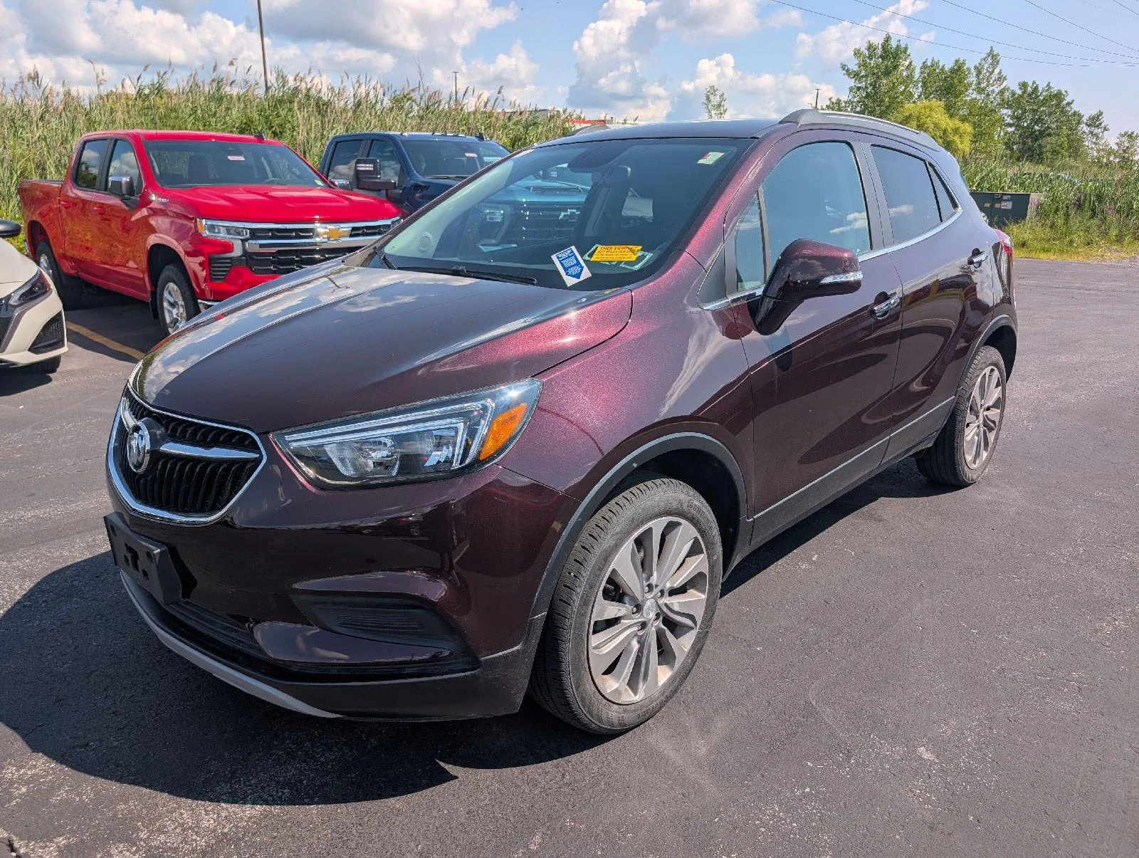 Used 2018 Black Cherry Metallic Buick Preferred image 4