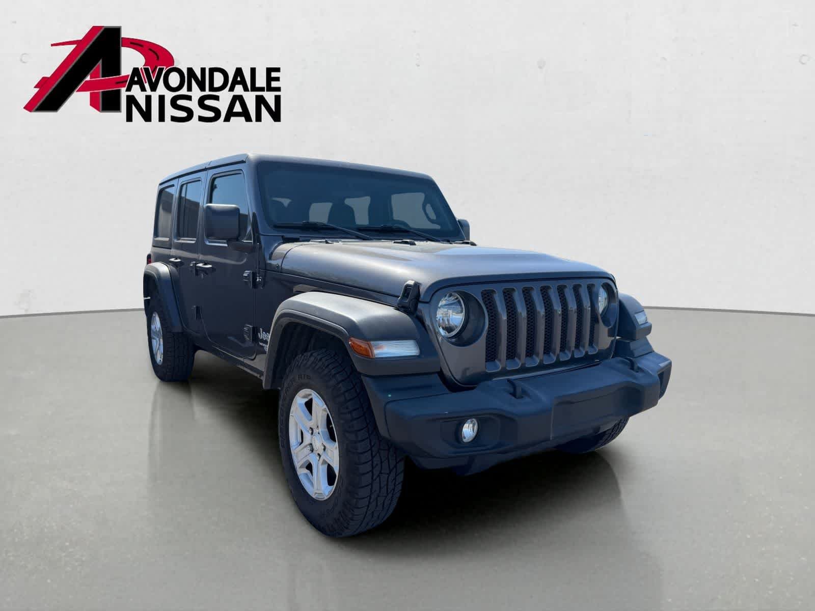 Used 2021 Granite Crystal Metallic Clearcoat Jeep Unlimited Sport S image 4