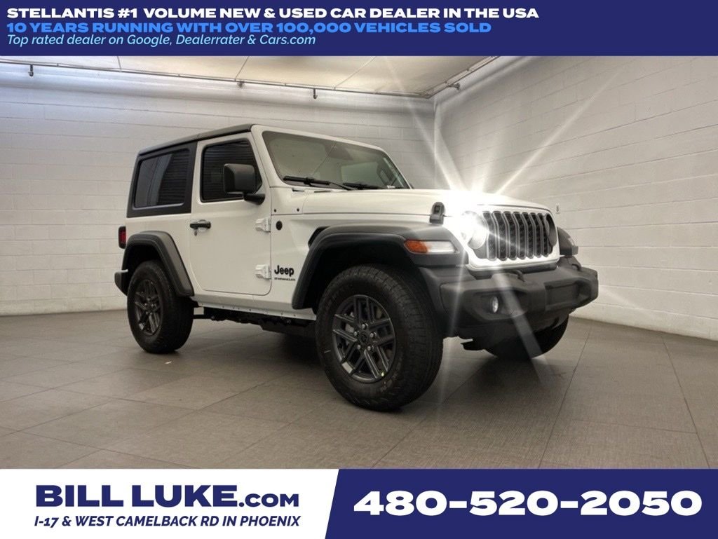 New 2026 Bright White Clear-Coat Exterior Paint Jeep Sport S image 1