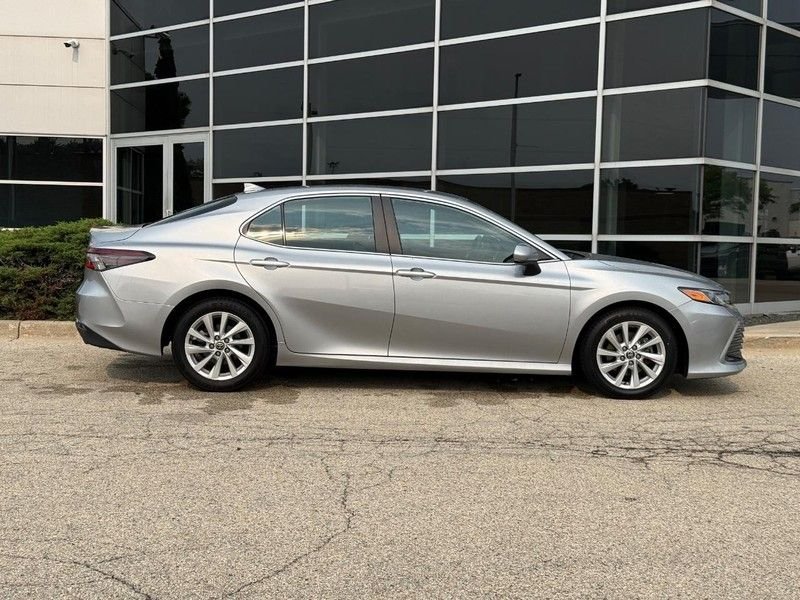 Used 2021 Celestial Silver Metallic Toyota LE image 2