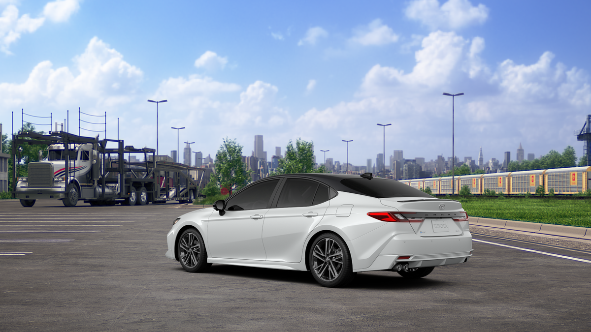 New 2027 Wind Chill Pearl with Midnight Black Metallic roof Toyota XSE image 6