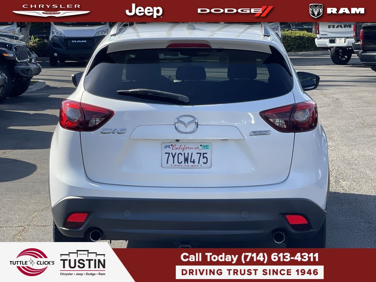 Used 2016 Crystal White Pearl Mica Mazda Grand Touring image 5