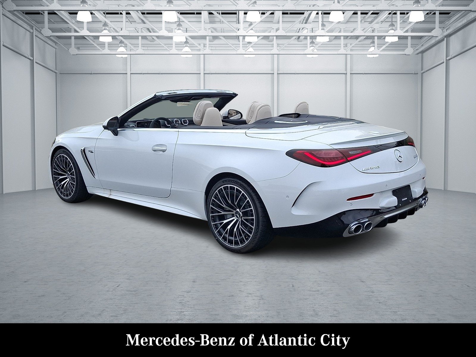 New 2026 MANUFAKTUR Moonlight White Metallic Mercedes-Benz AMG® CLE 53 4MATIC+ Cabriolet image 3