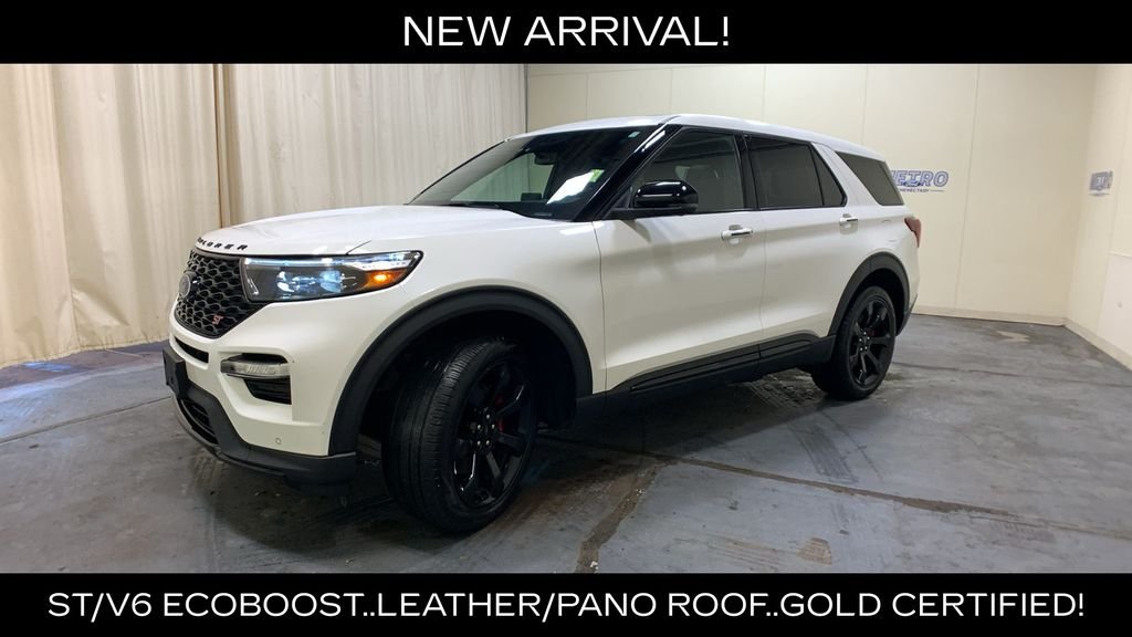 Certified Used 2022 White Metallic Ford ST image 53
