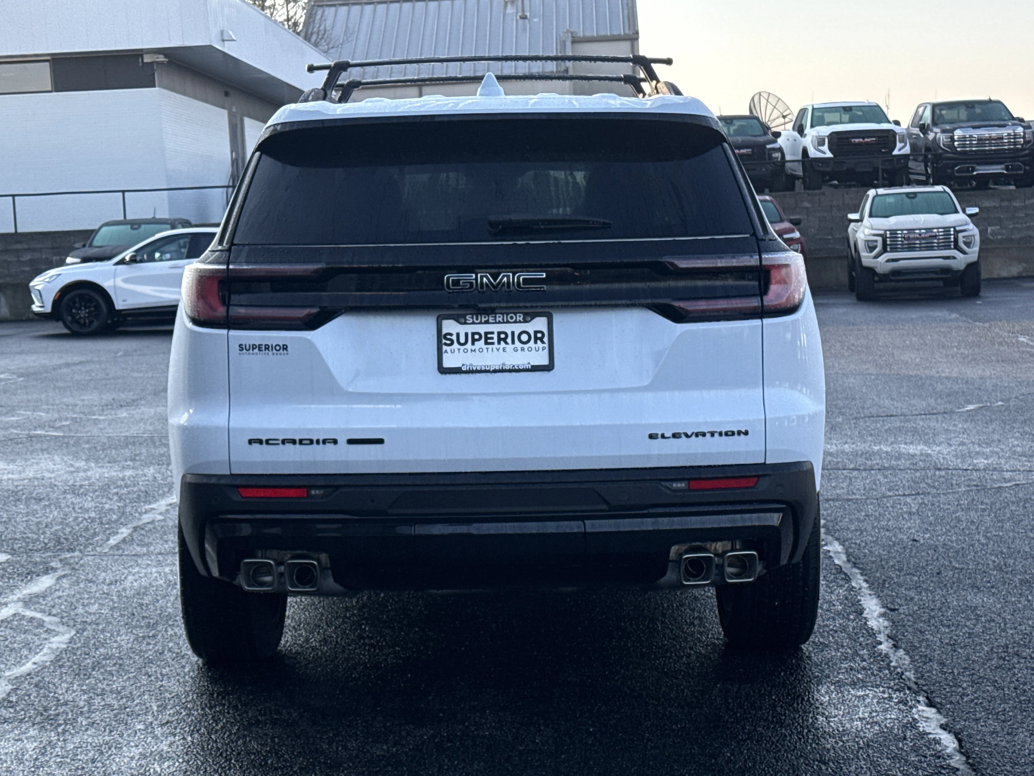 New 2026 Glacier White Tricoat GMC AWD Elevation image 4