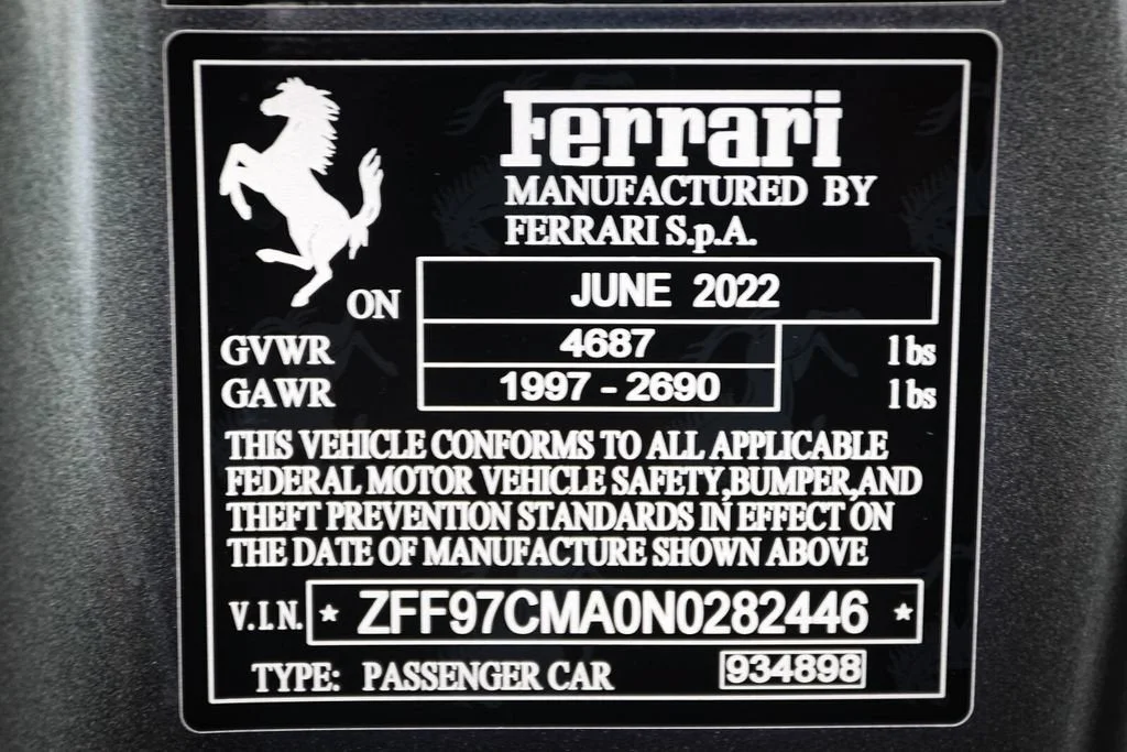 Certified Used 2022 Grigio Silverstone Ferrari Base image 58