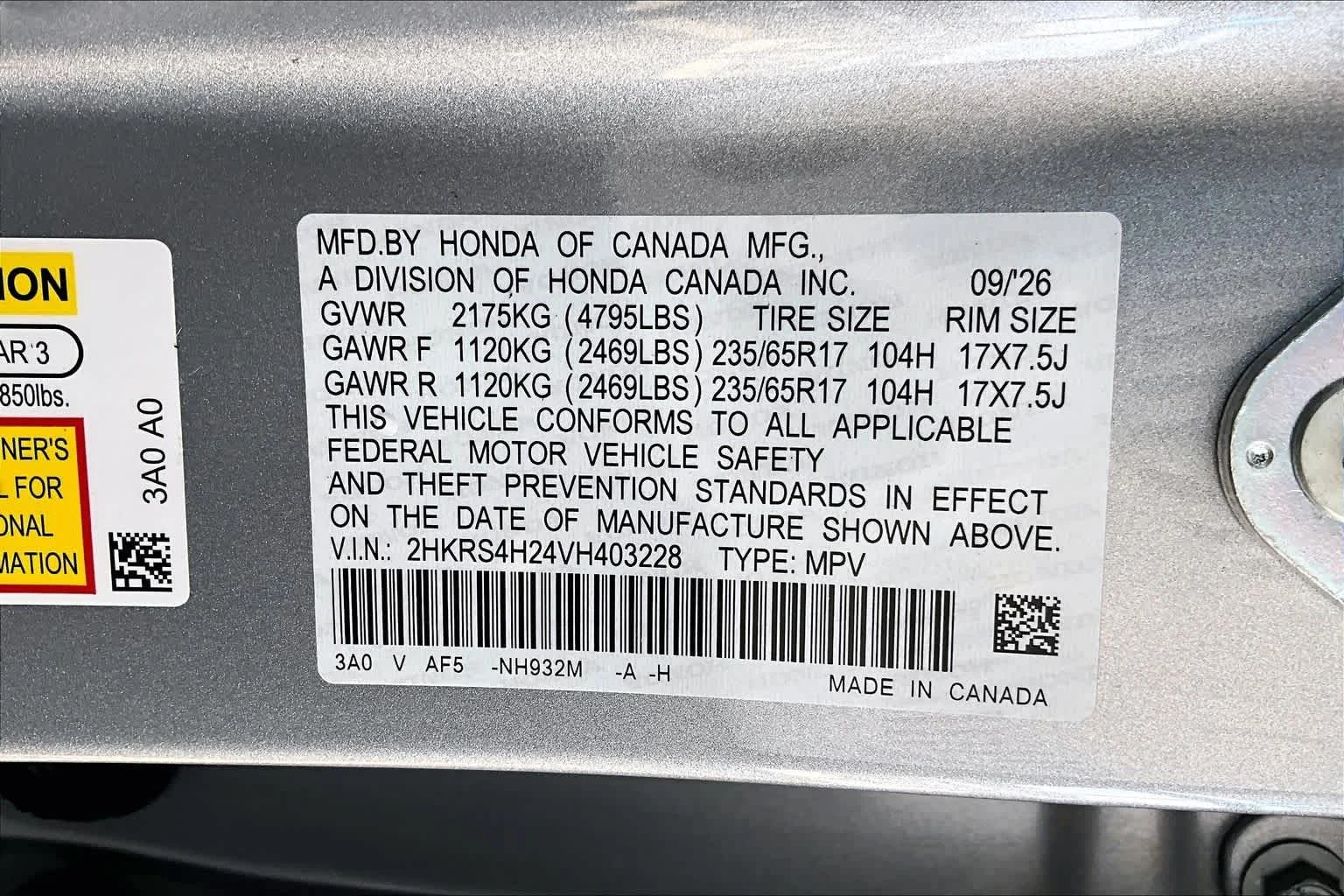 New 2027 Solar Silver Metallic Honda LX image 21