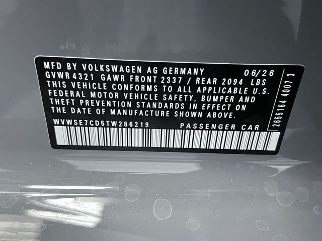 New 2026 Gray Volkswagen SE image 22