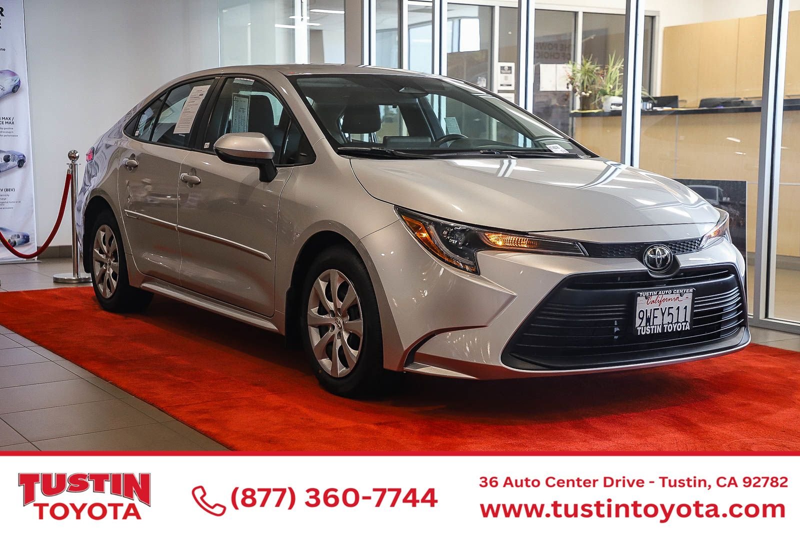 Certified Used 2024 Silver Toyota LE image 1
