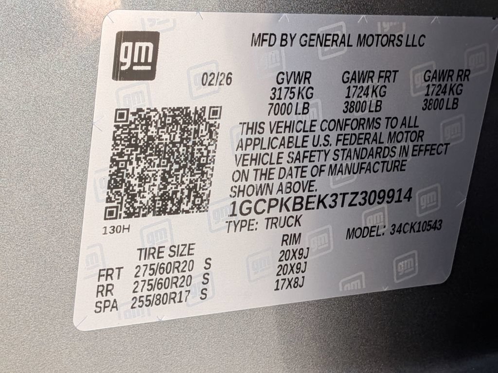 New 2026 Sterling Gray Metallic Chevrolet Custom image 34