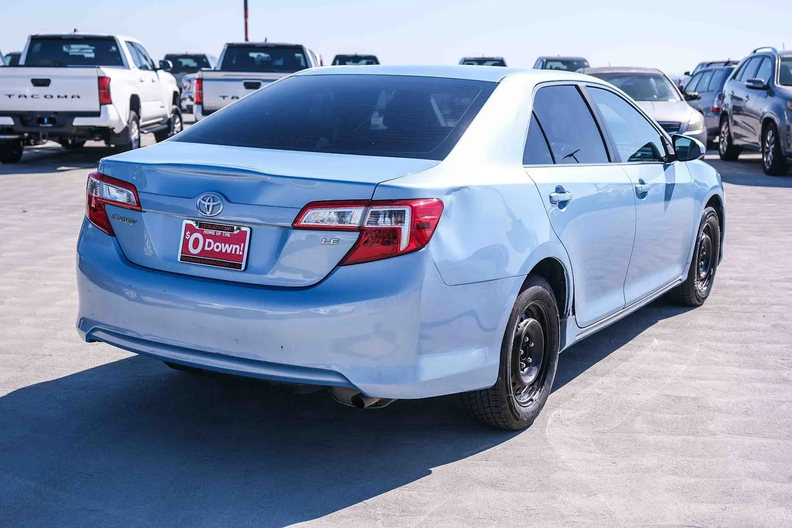 Used 2013 Clearwater Blue Metallic Toyota LE image 4