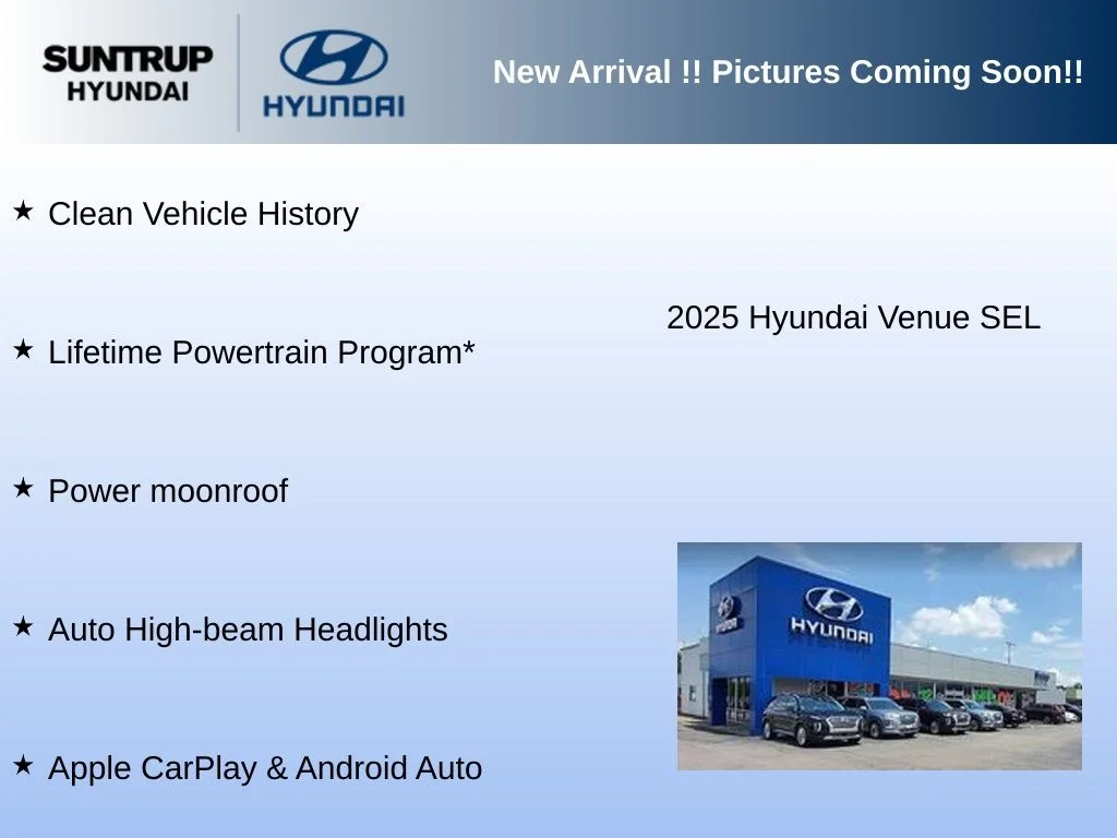 Used 2025 Onyx Black Hyundai SEL image 2