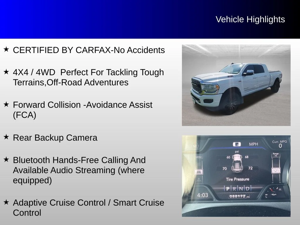 Used 2019 White Ram Limited image 4
