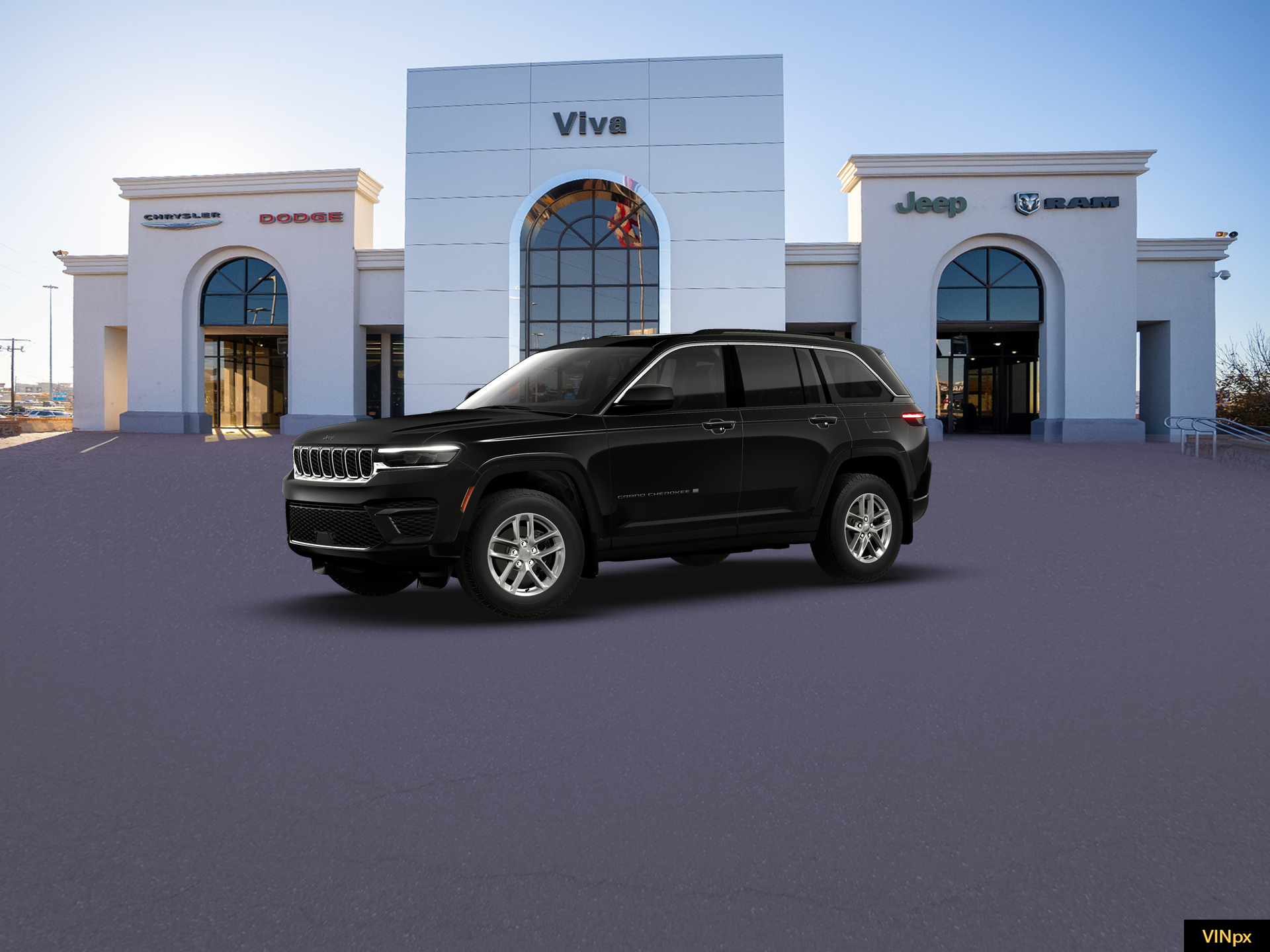 New 2026 Diamond Black Crystal Pearl-Coat Exterior Paint Jeep Laredo X image 2
