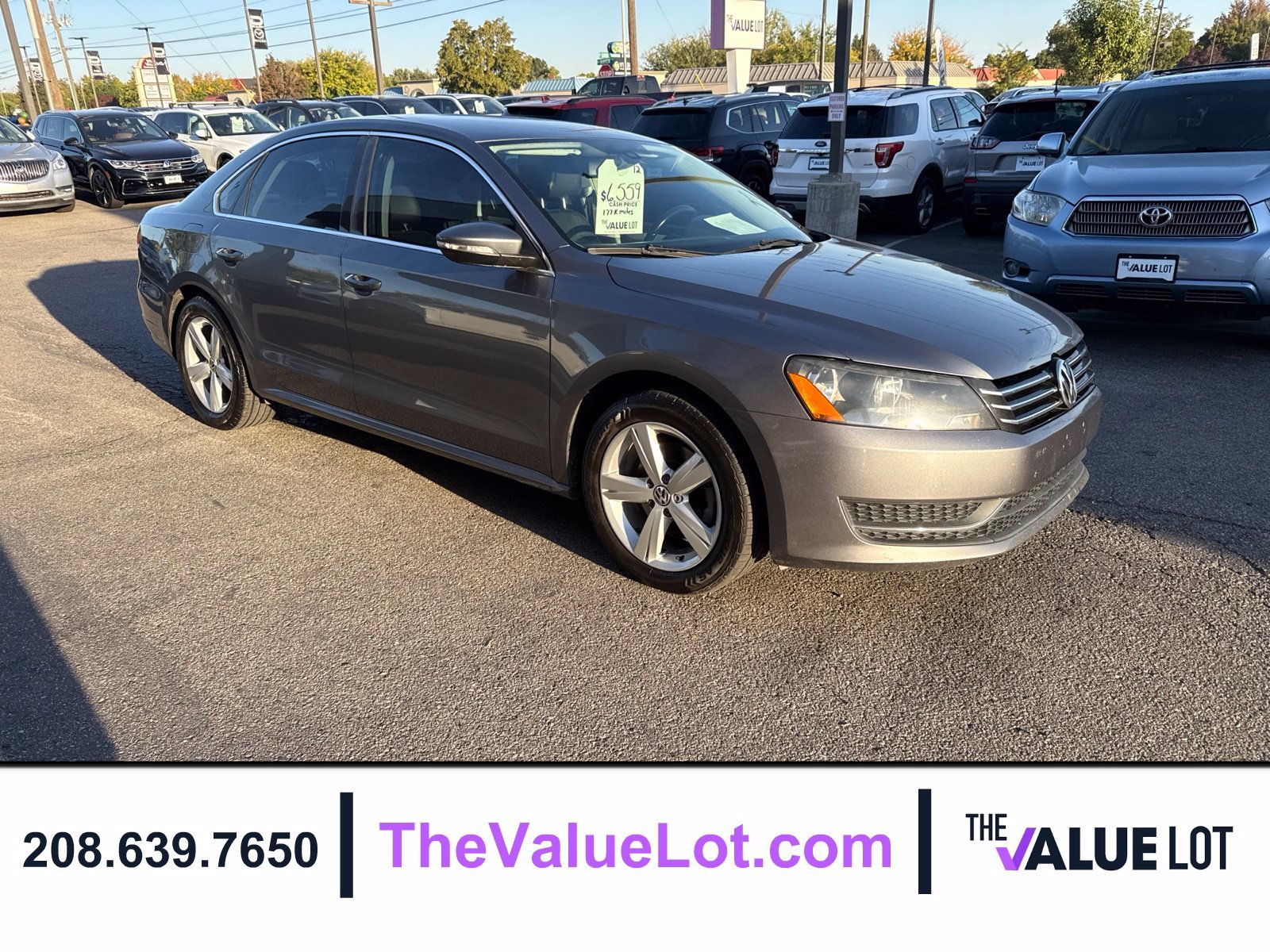 Used 2012 Volkswagen Passat SE with VIN 1VWBP7A35CC072186 for sale in Boise, ID