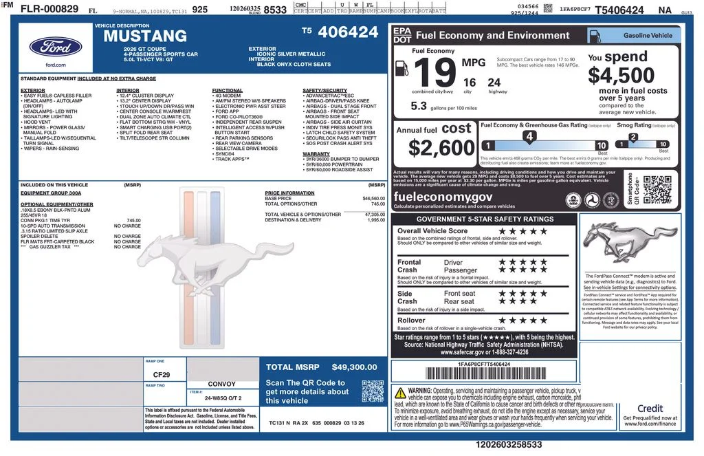 Certified Used 2026 Silver Ford GT image 6