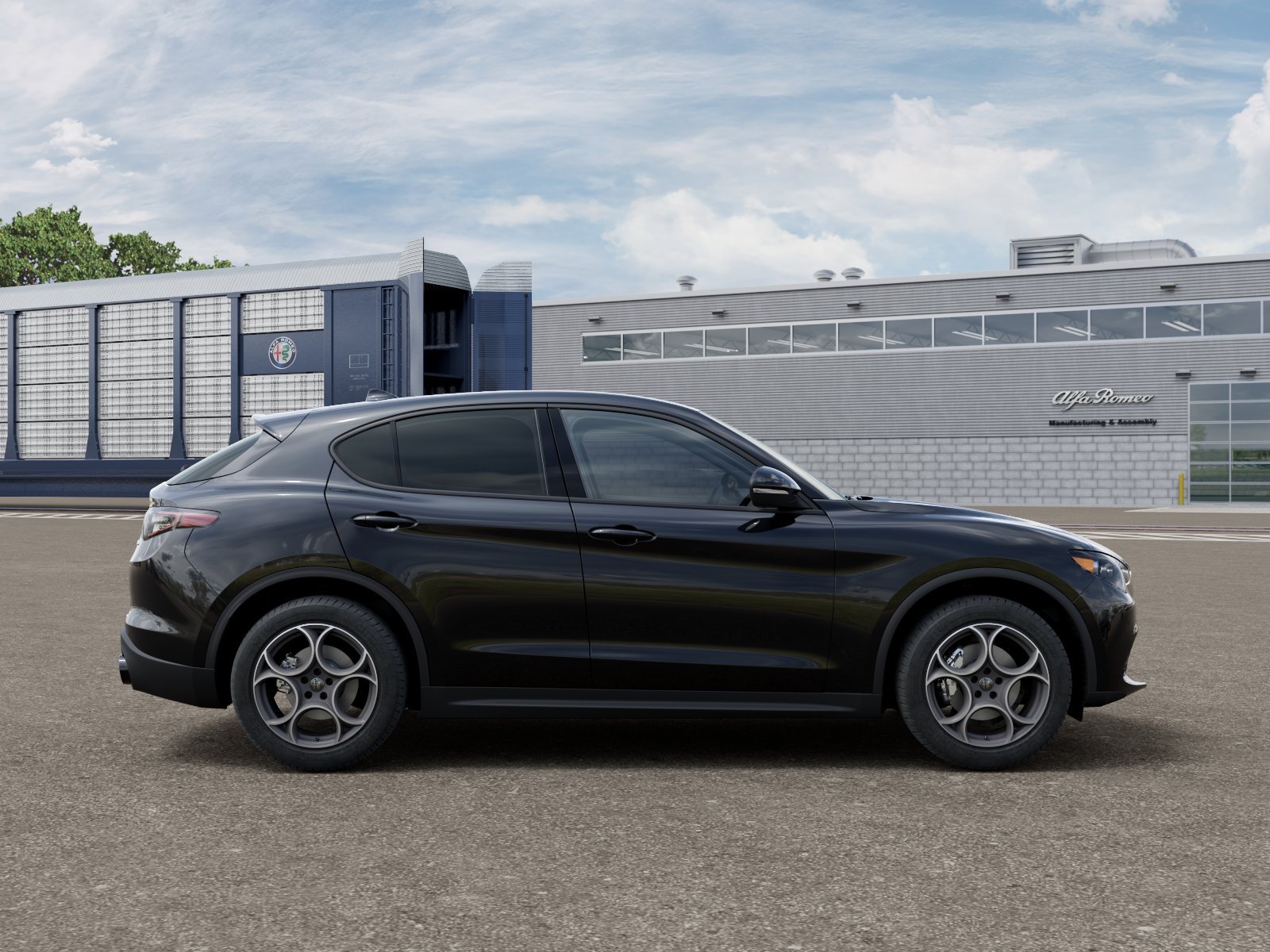 New 2026 Vulcano Black Metallic Exterior Paint Alfa Romeo Base image 12