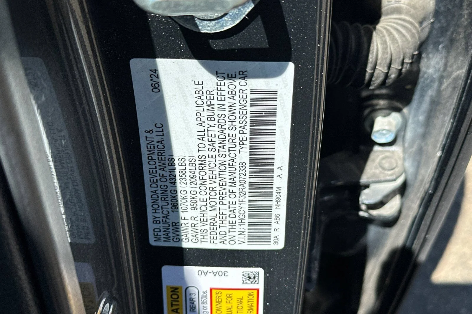 Used 2024 Gray Honda EX image 27