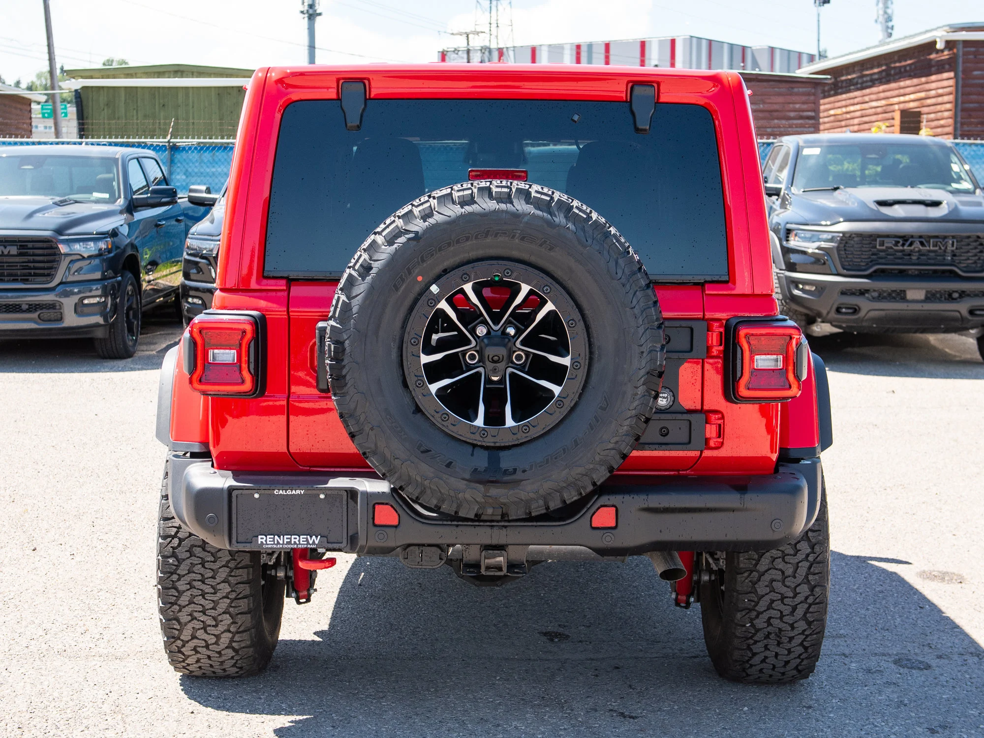 New 2026 Red Jeep Rubicon X*, 35 Inch Tires, Steel Bumpers, Nappa Leather image 4