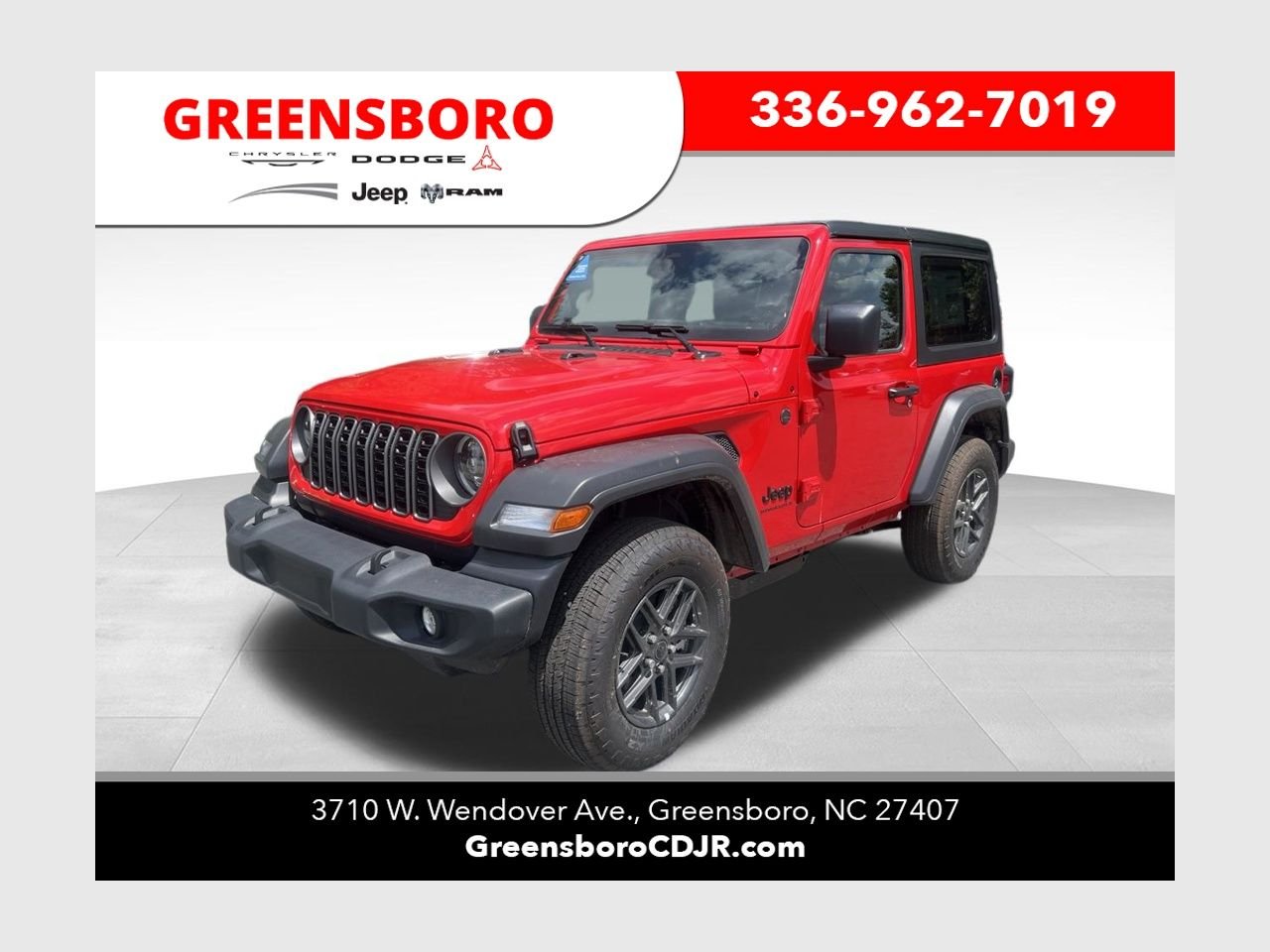 New 2026 Firecracker Red Clear-Coat Exterior Paint Jeep Sport S image 1