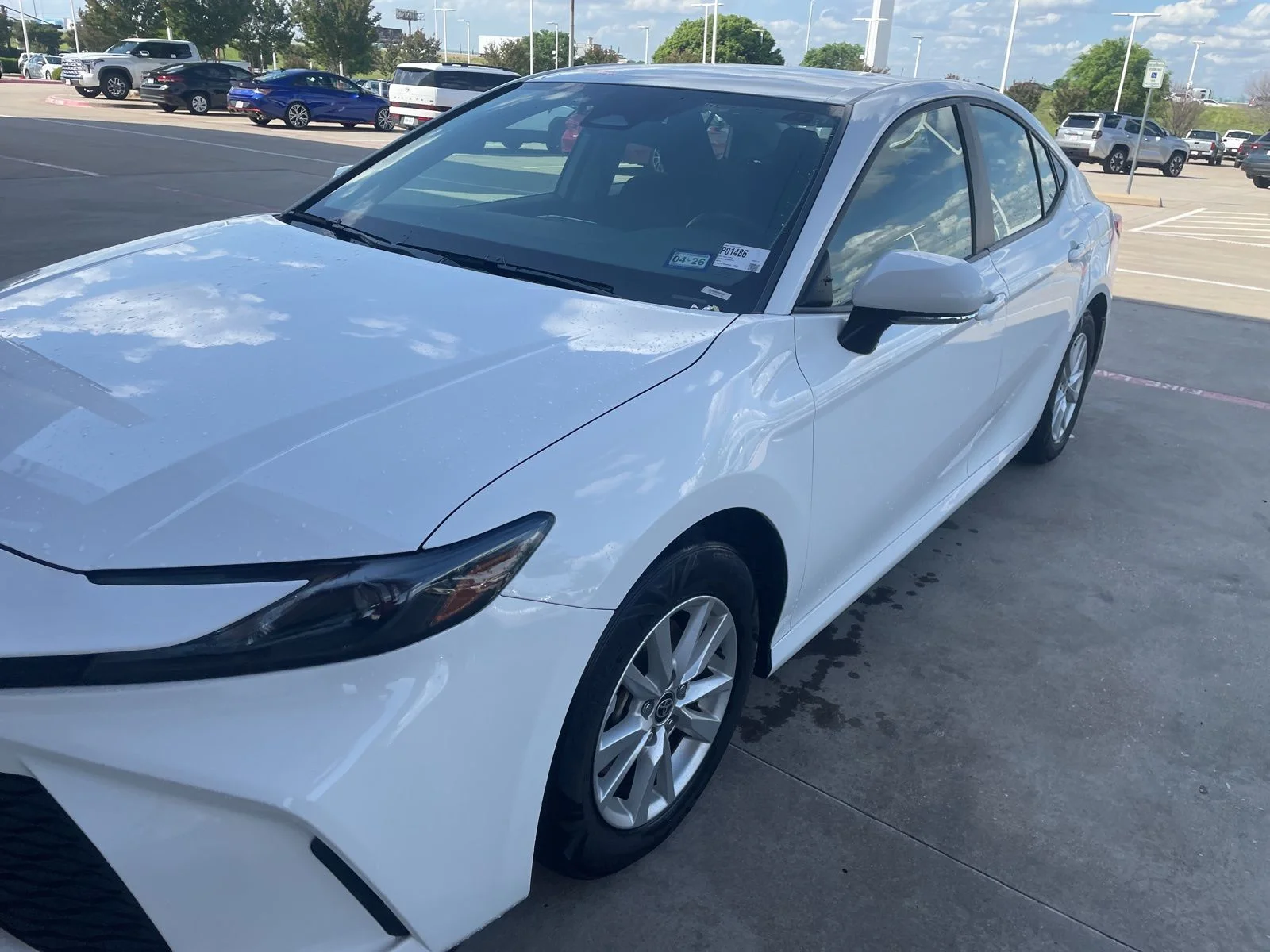 Used 2025 White Toyota LE image 1