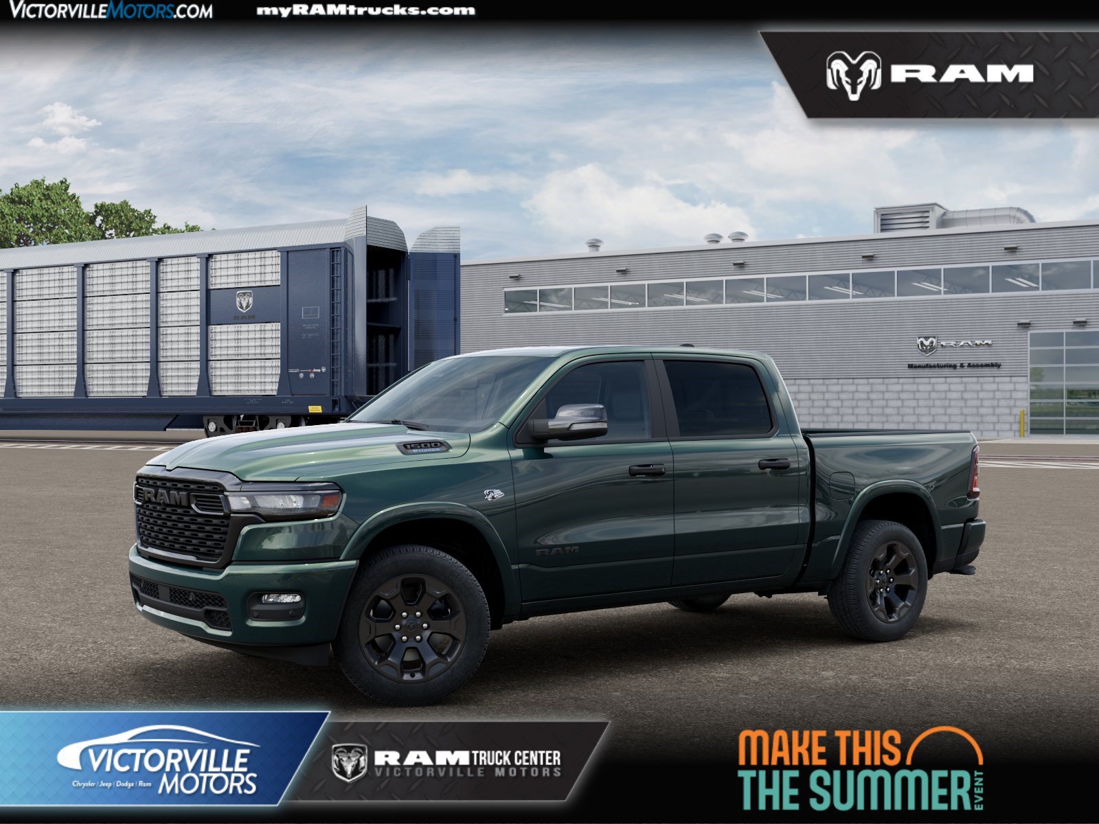 New 2026 Serrano-Green Metallic Exterior Paint RAM Big Horn/Lone Star image 1