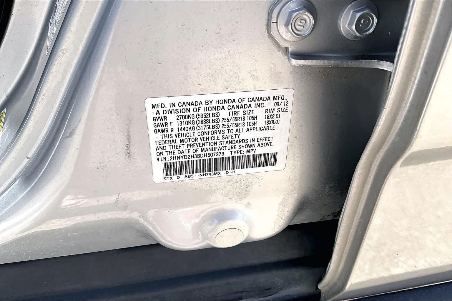 Used 2013 Palladium Metallic Acura Tech Pkg image 35