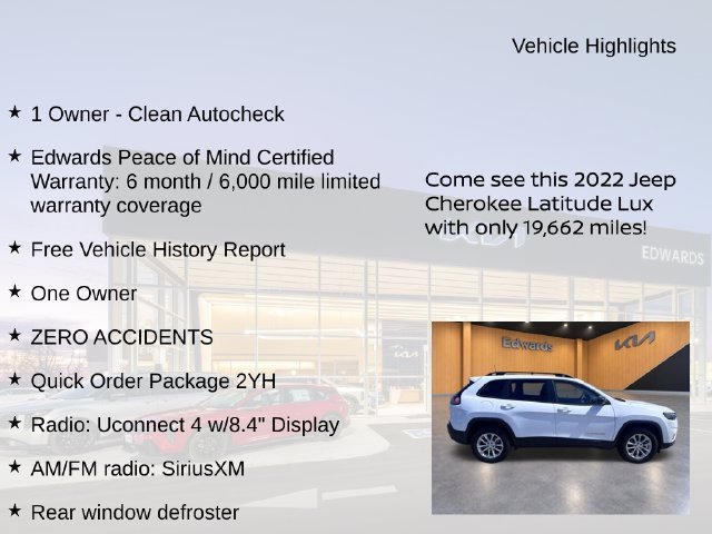 Used 2022 White Jeep Latitude Lux image 11