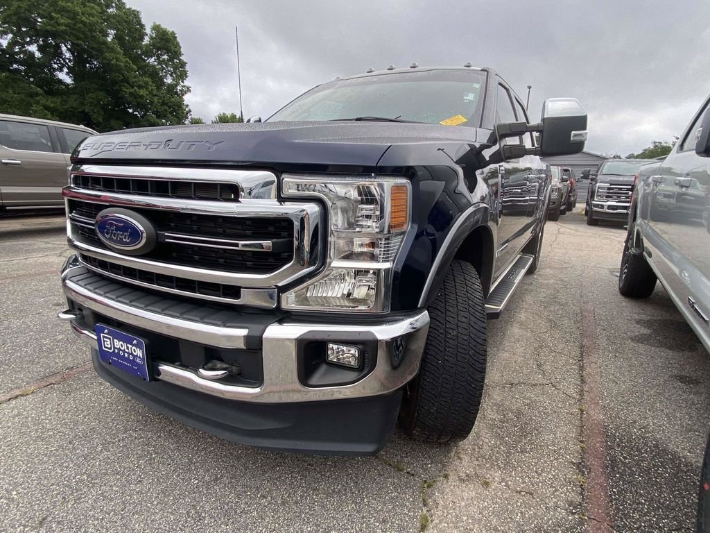 Used 2022 Antimatter Blue Metallic Ford Lariat image 3
