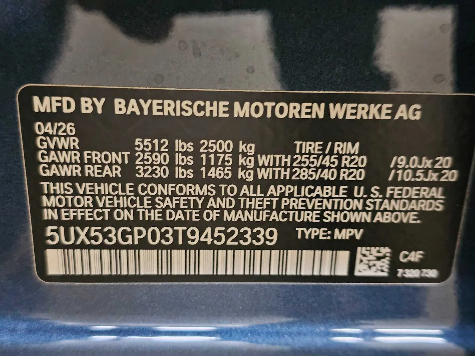 New 2026 Arctic Race Blue metallic BMW 30 xDrive image 41